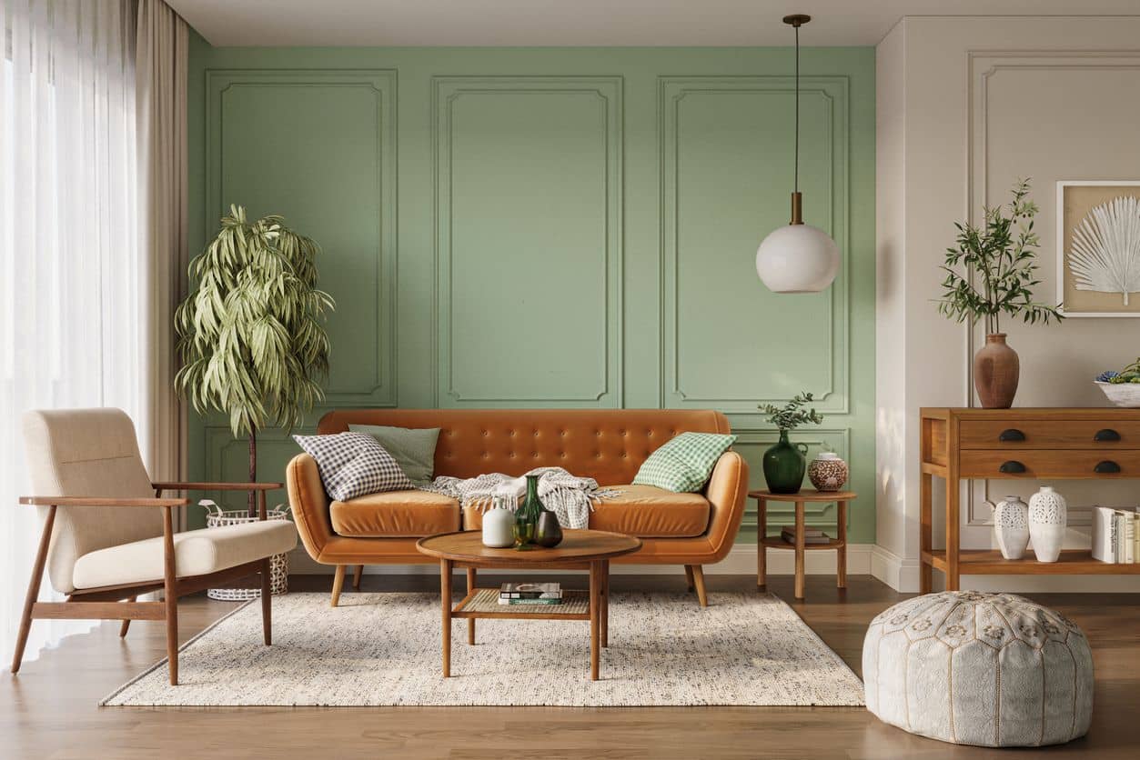 Utilisez la couleur beige et vert d'eau dans votre salon ! – Peinture Algo