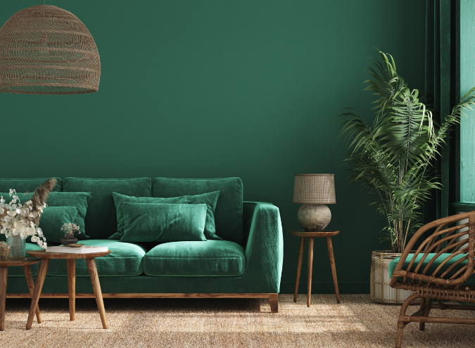 Peinture Vert Foncé : Sublimez Votre Salon avec Élégance – Peinture Algo