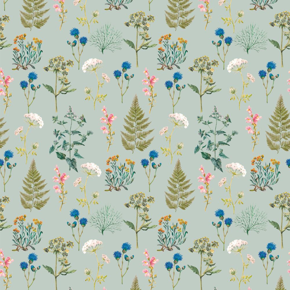 Algo "Royal Botany" Wallpaper - 5 strips - soothing sea green