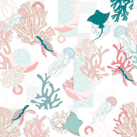 Algo "Petit Mousse" Wallpaper - Powder Pink