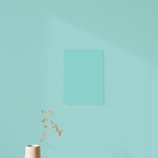 Playful Blue Green Color Chart Sample