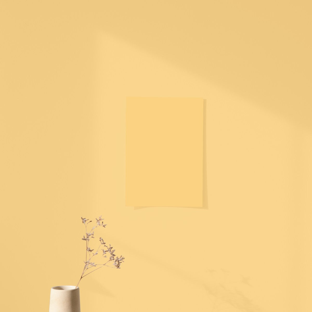 Nap in the Sun Yellow Color Chart Sample