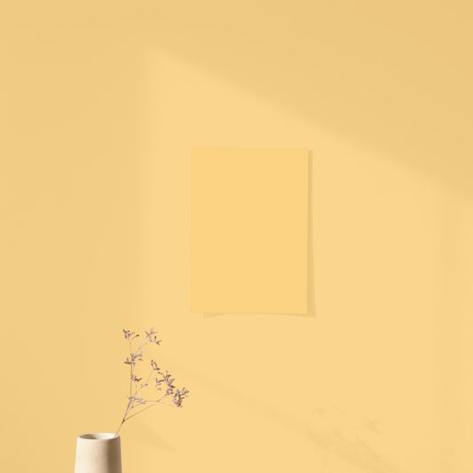 Nap in the Sun Yellow Color Chart Sample