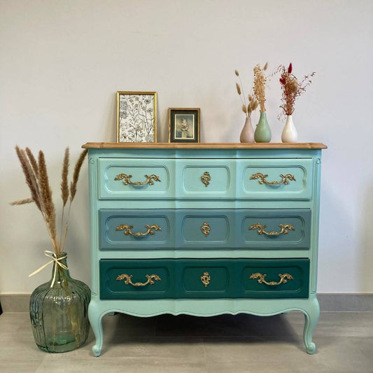 Commode style Louis XV en merisier