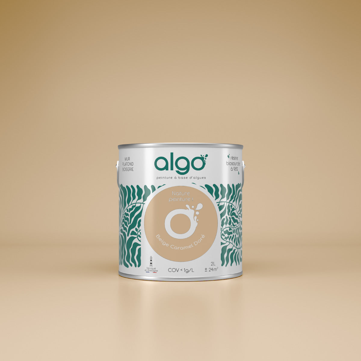 Peinture écologique Algo - Beige Caramel Doré – Peinture Algo