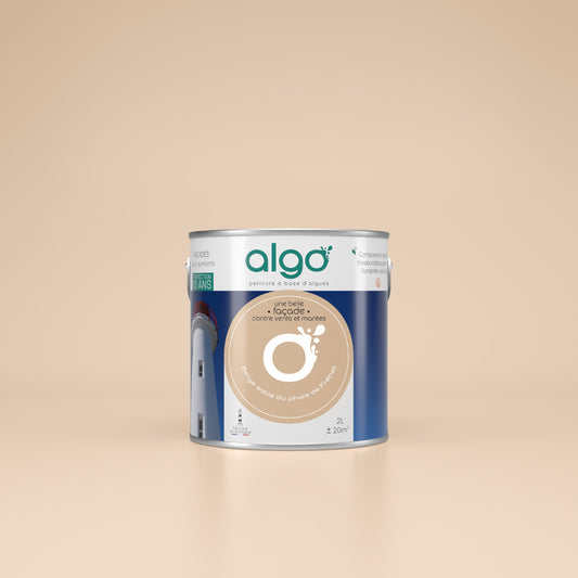 Algo White exterior facade paint - based on scallops Beige Sand from the Fréhel Lighthouse