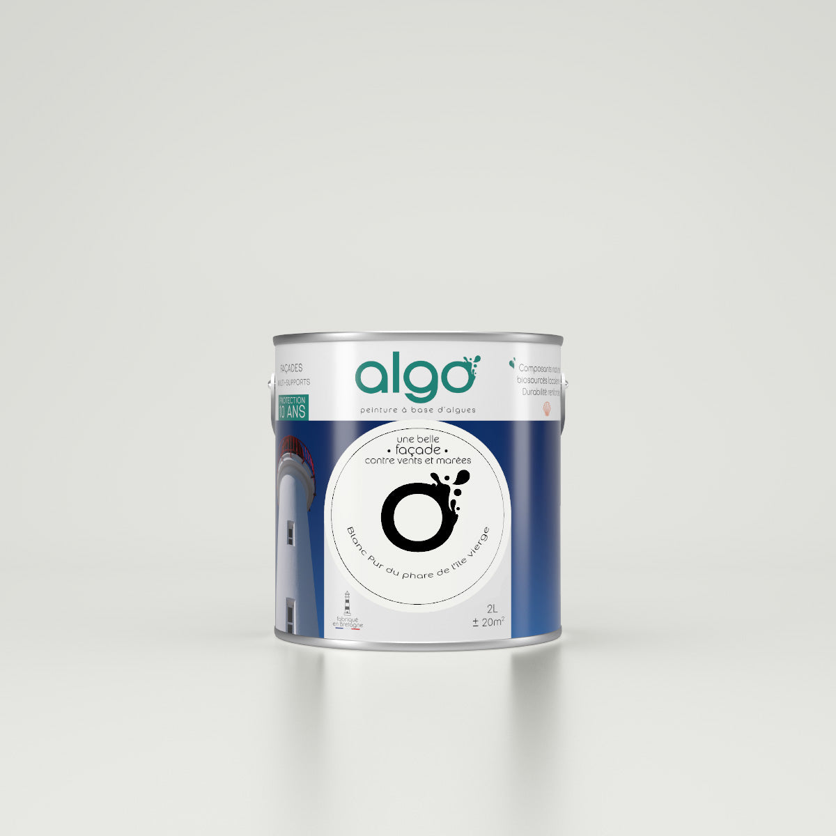 Algo White exterior facade paint - based on Pure White scallops from the Virgin Island Lighthouse