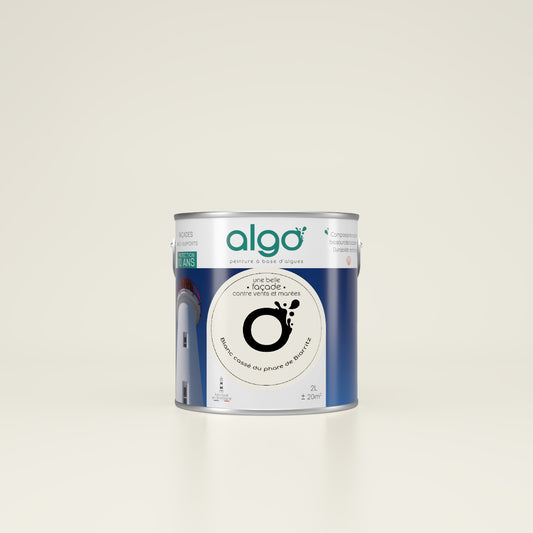 Exterior facade paint Blanche Algo - based on scallops Off-white from the Biarritz Lighthouse