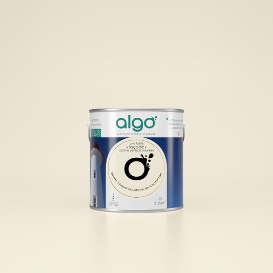 Exterior facade paint Blanche Algo - based on scallops Warm white from the Cordouan Lighthouse