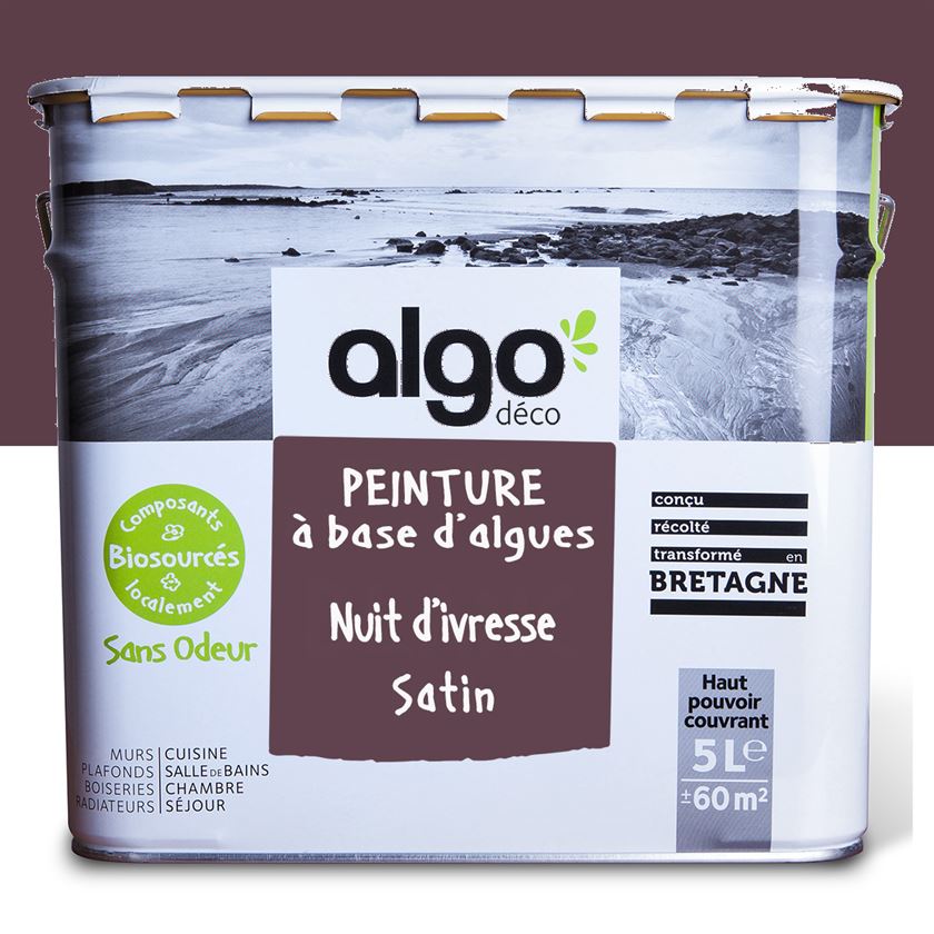 Peinture écologique Algo - Mauve Nuit d'Ivresse
