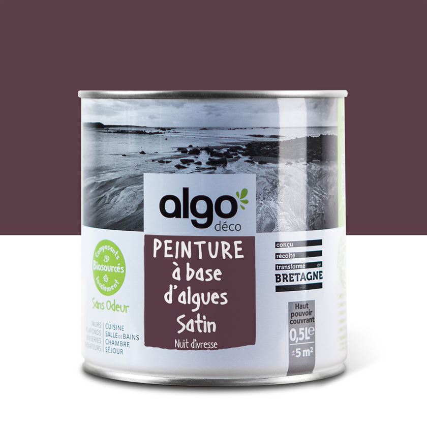 Peinture écologique Algo - Mauve Nuit d'Ivresse