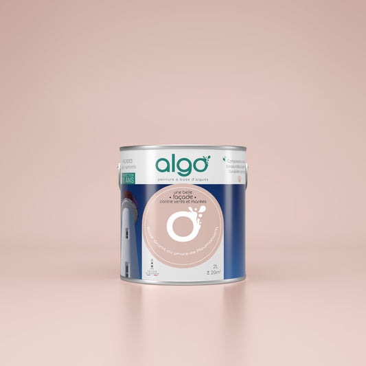 Exterior facade paint Rose Algo - based on scallops Rose Granite from the Ploumanac'h Lighthouse