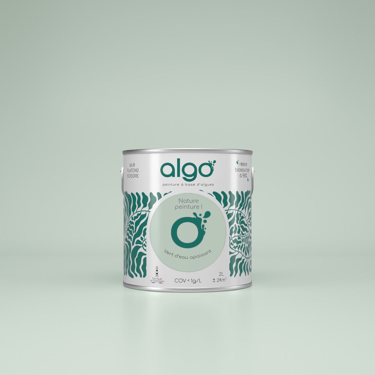 Peinture écologique Algo - Vert d'eau apaisant – Peinture Algo