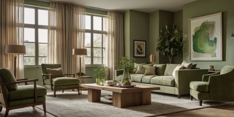 L'harmonie des couleurs : association du vert sauge et du beige dans l ...