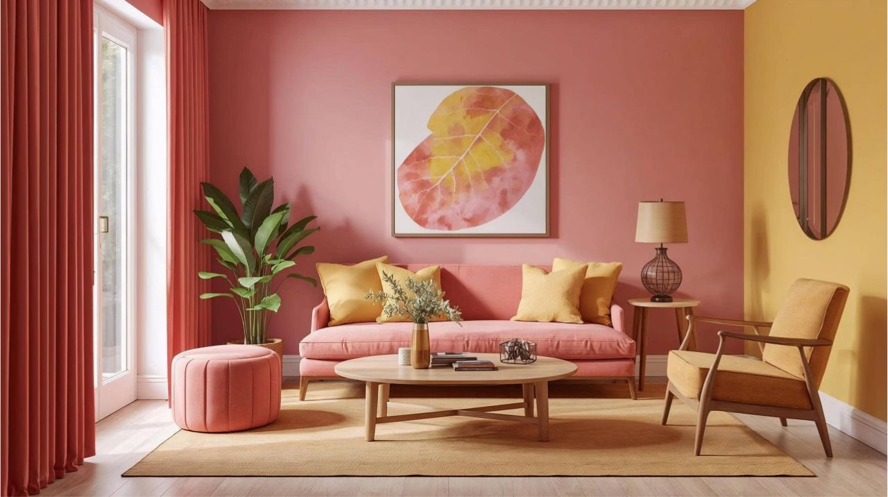 Comment combiner le jaune et le rose en peinture ?