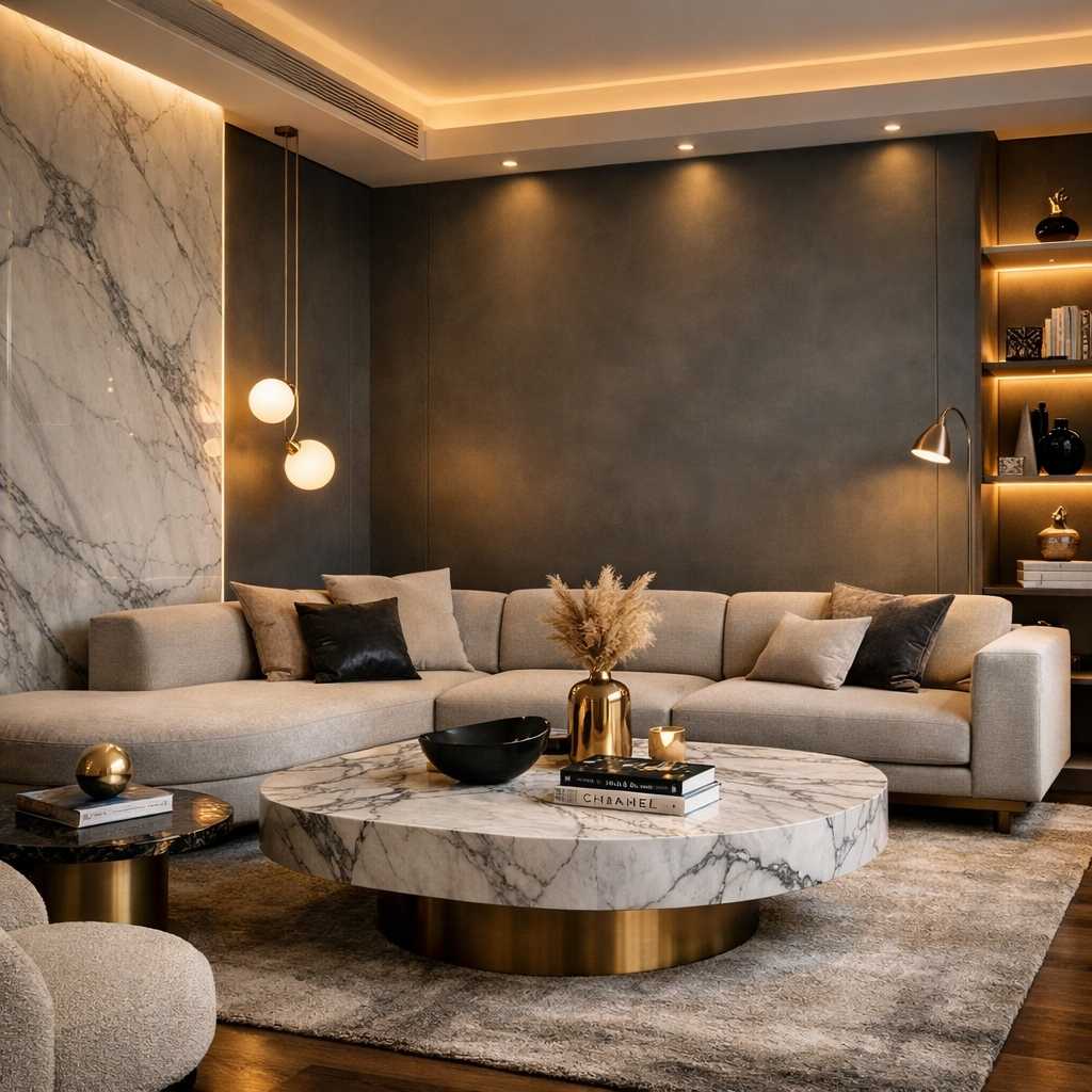 gris tendance peinture salon