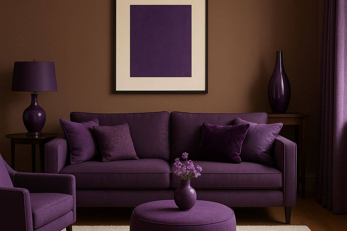 Nos idées d'association avec le marron et le violet – Peinture Algo