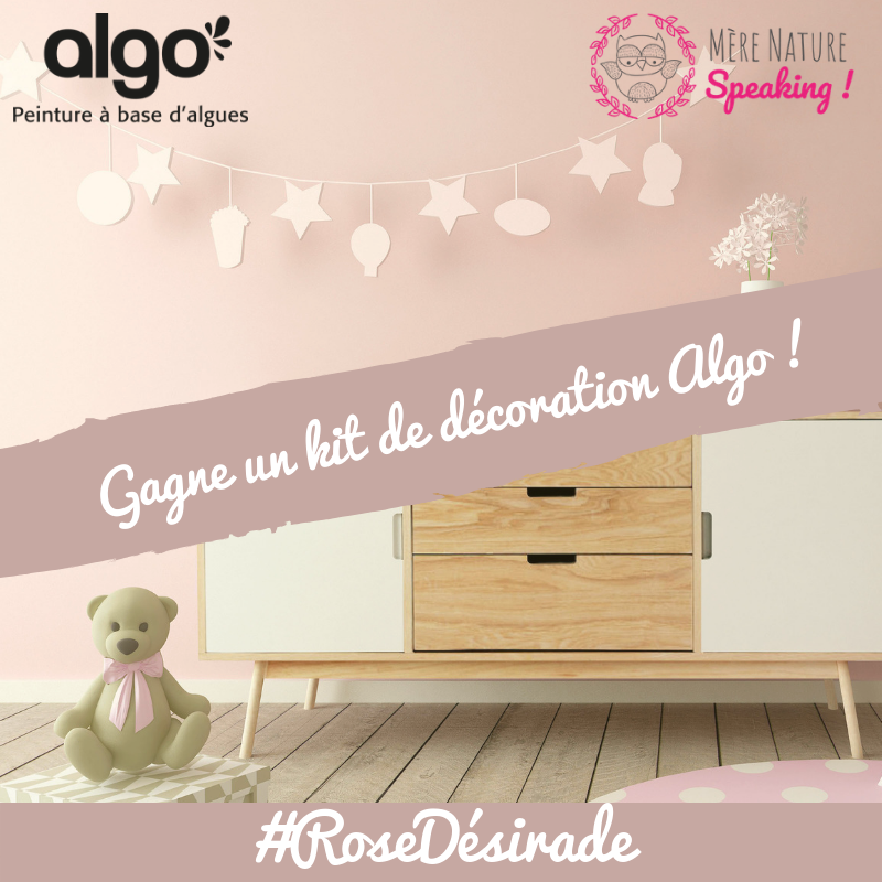 Une peinture écologique pour la chambre de bébé avec Algo !