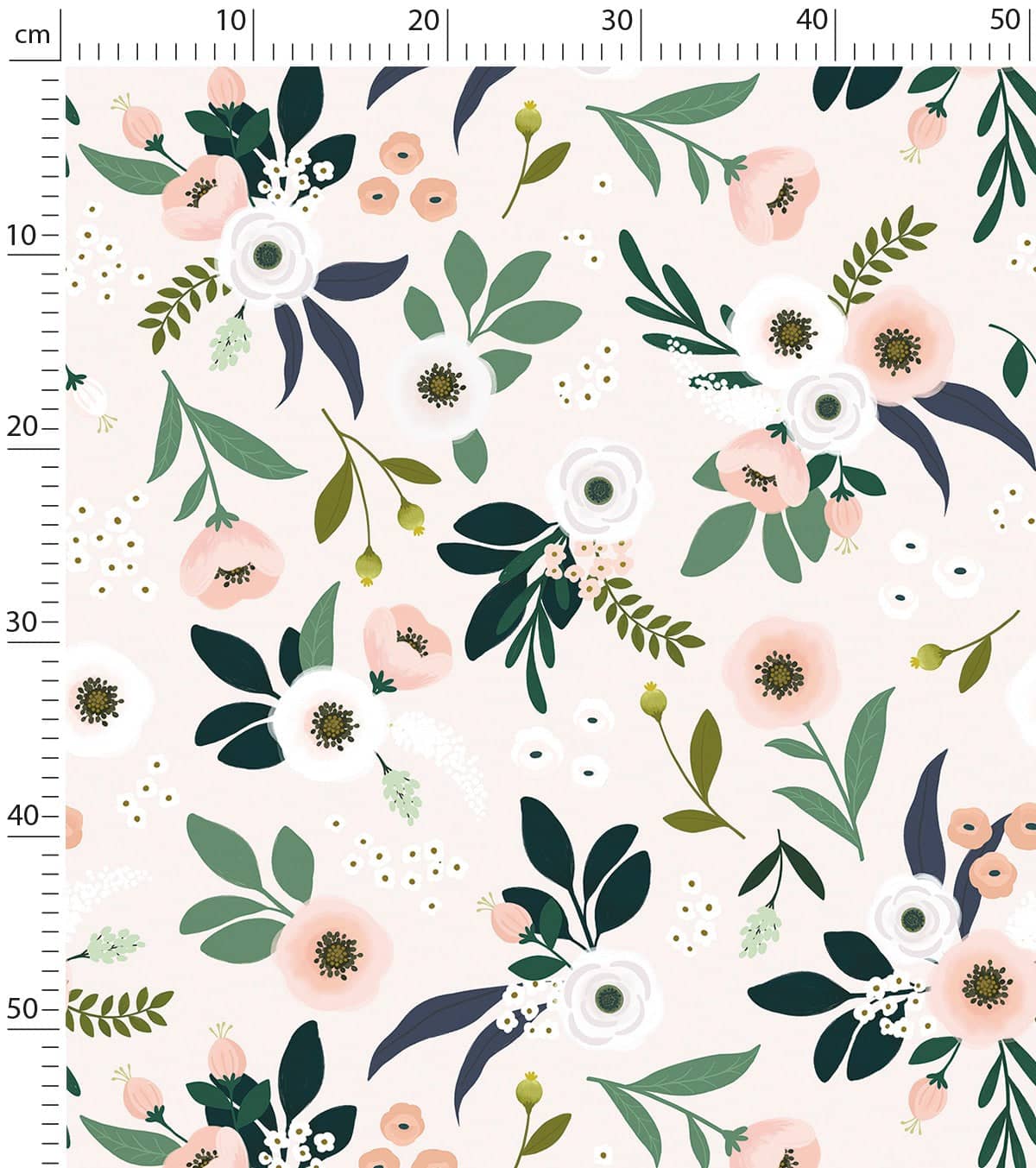 WONDERLAND - Papier peint enfant - Motif fleurs d'anémones