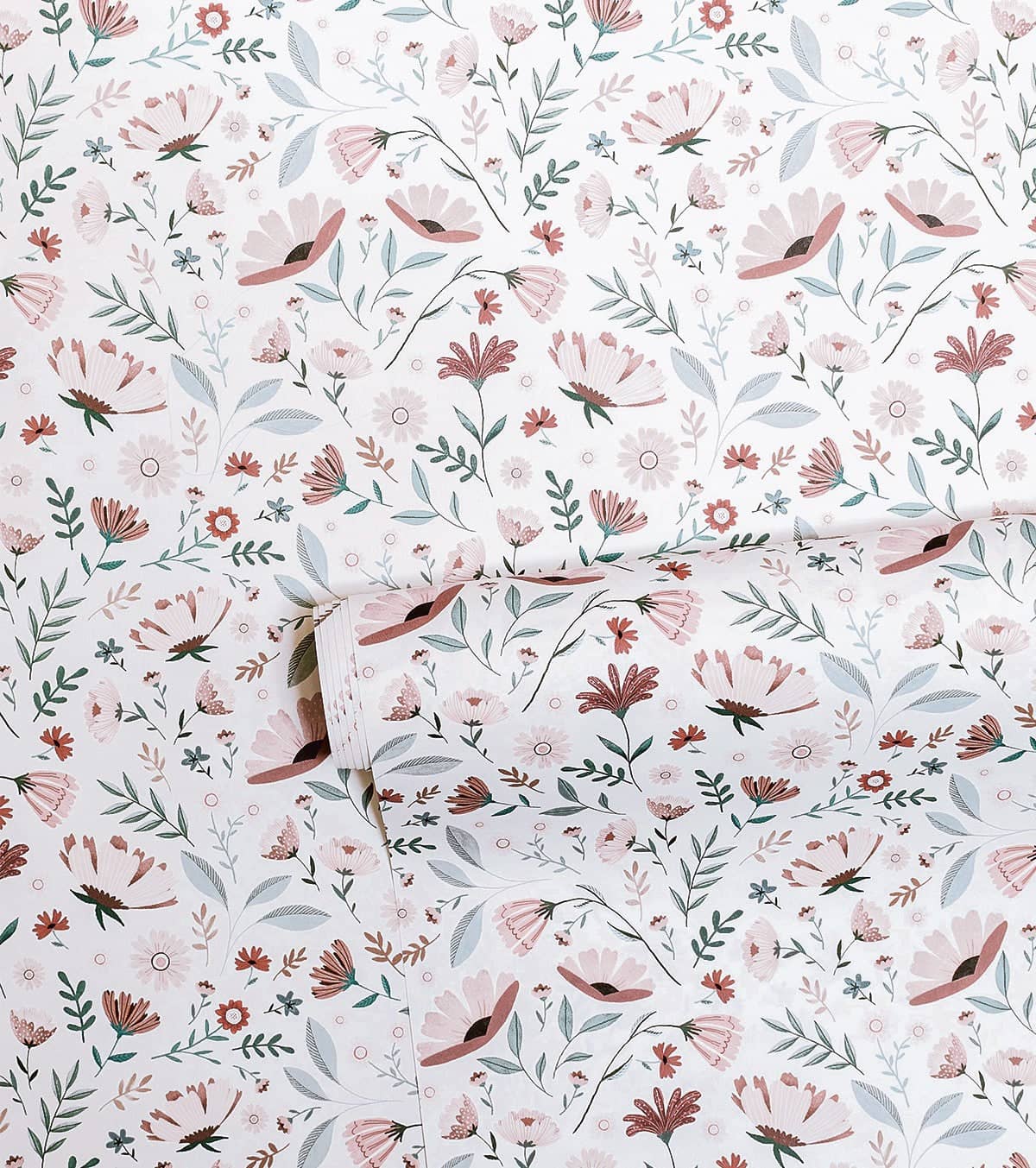 OCEAN FIELD - Papier peint enfant - Motif fleurs de l'océan