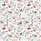 OCEAN FIELD - Papier peint enfant - Motif fleurs de l'océan
