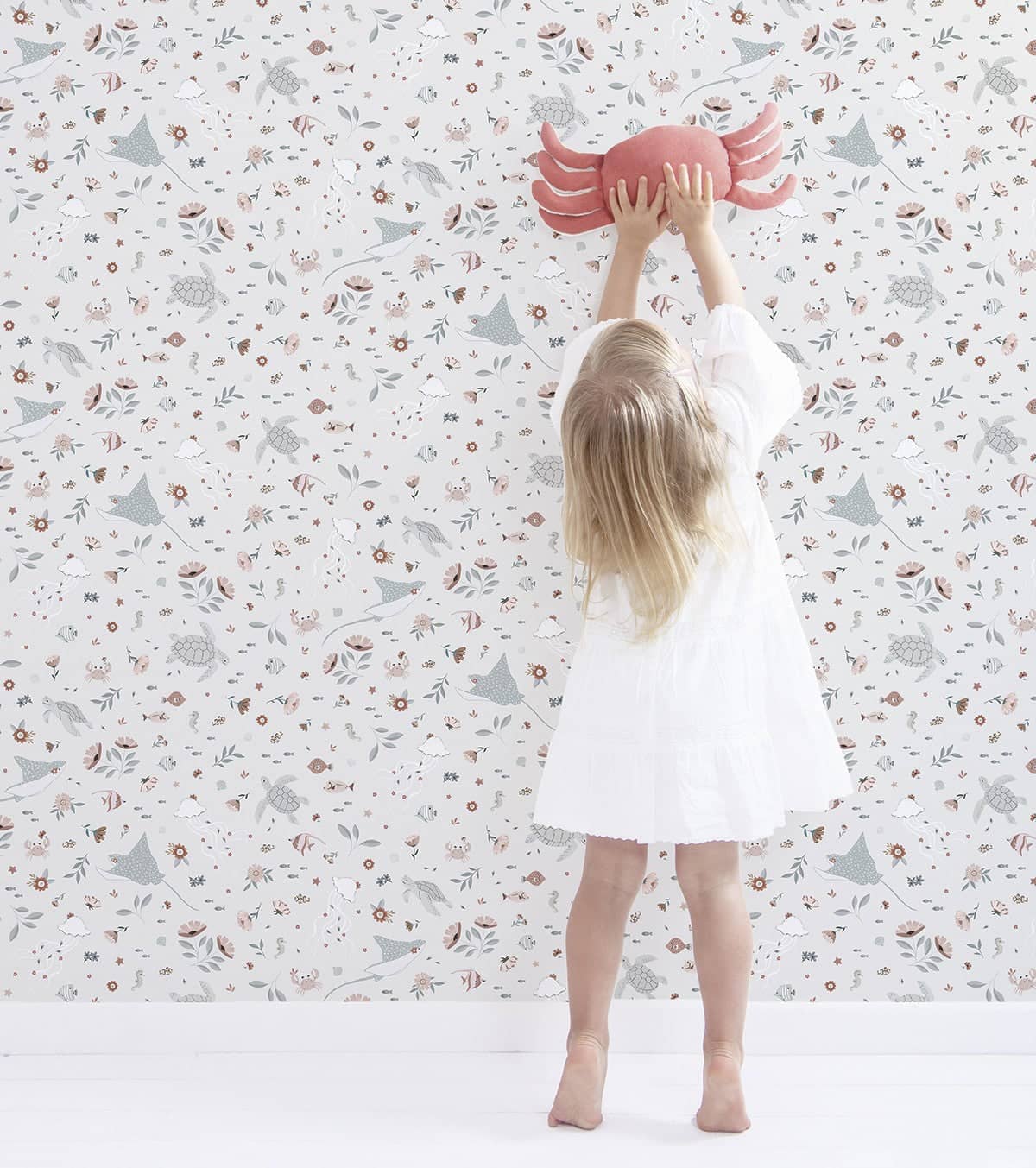 OCEAN FIELD - Papier peint enfant - Motif animaux de l'océan