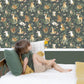 FOREST - Papier peint enfant - Motif animaux de la forêt