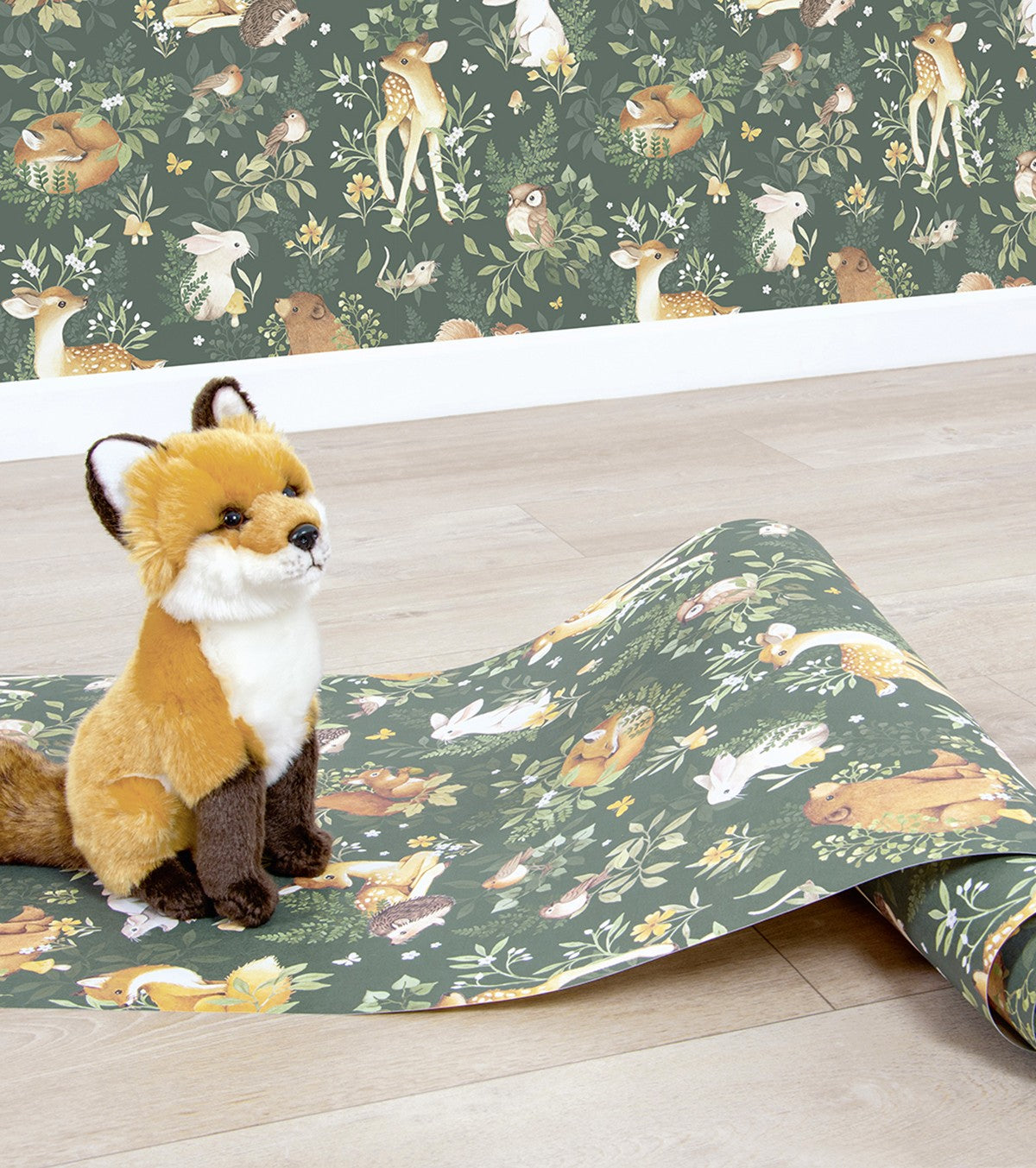 FOREST - Papier peint enfant - Motif animaux de la forêt
