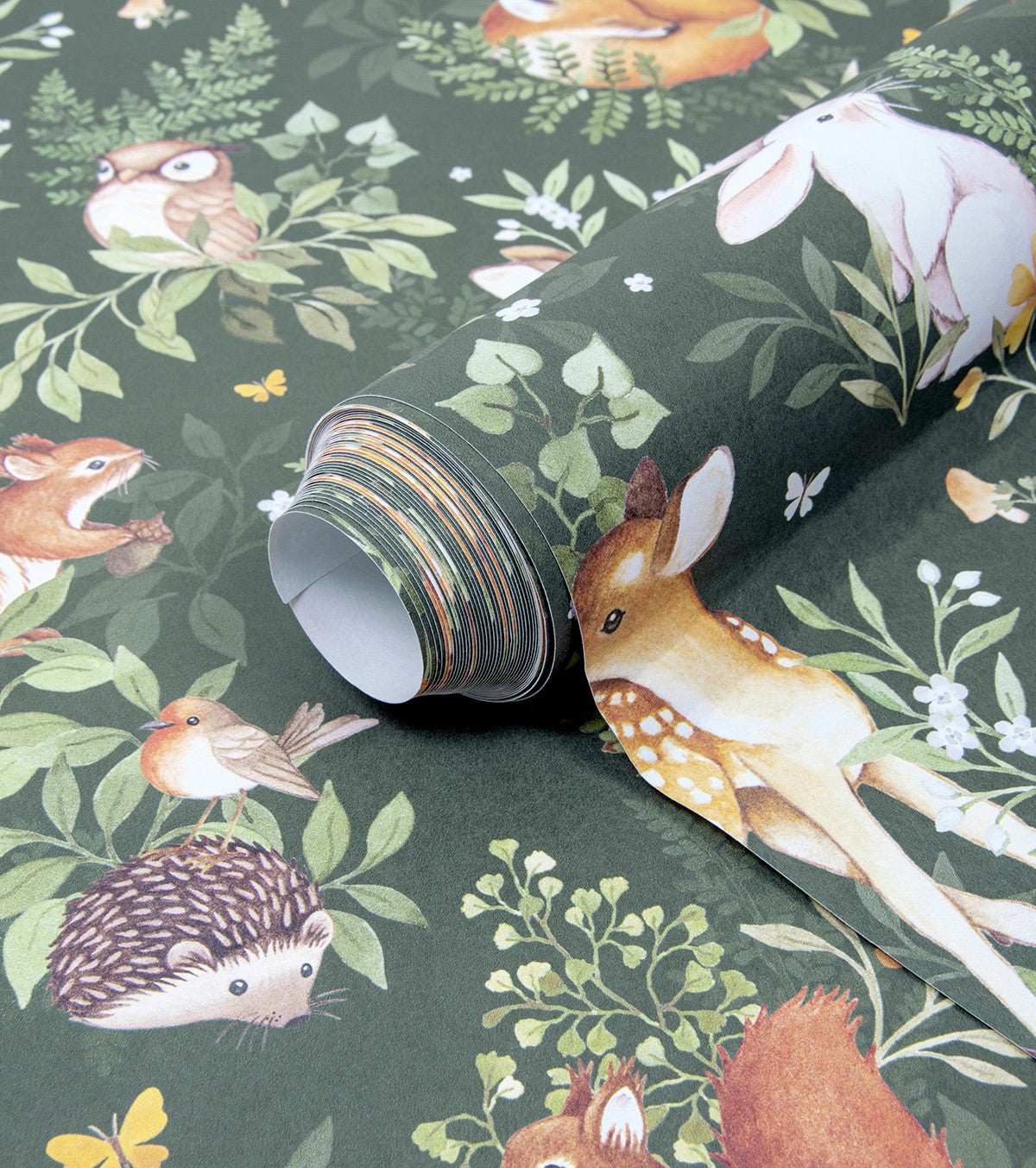 FOREST - Papier peint enfant - Motif animaux de la forêt