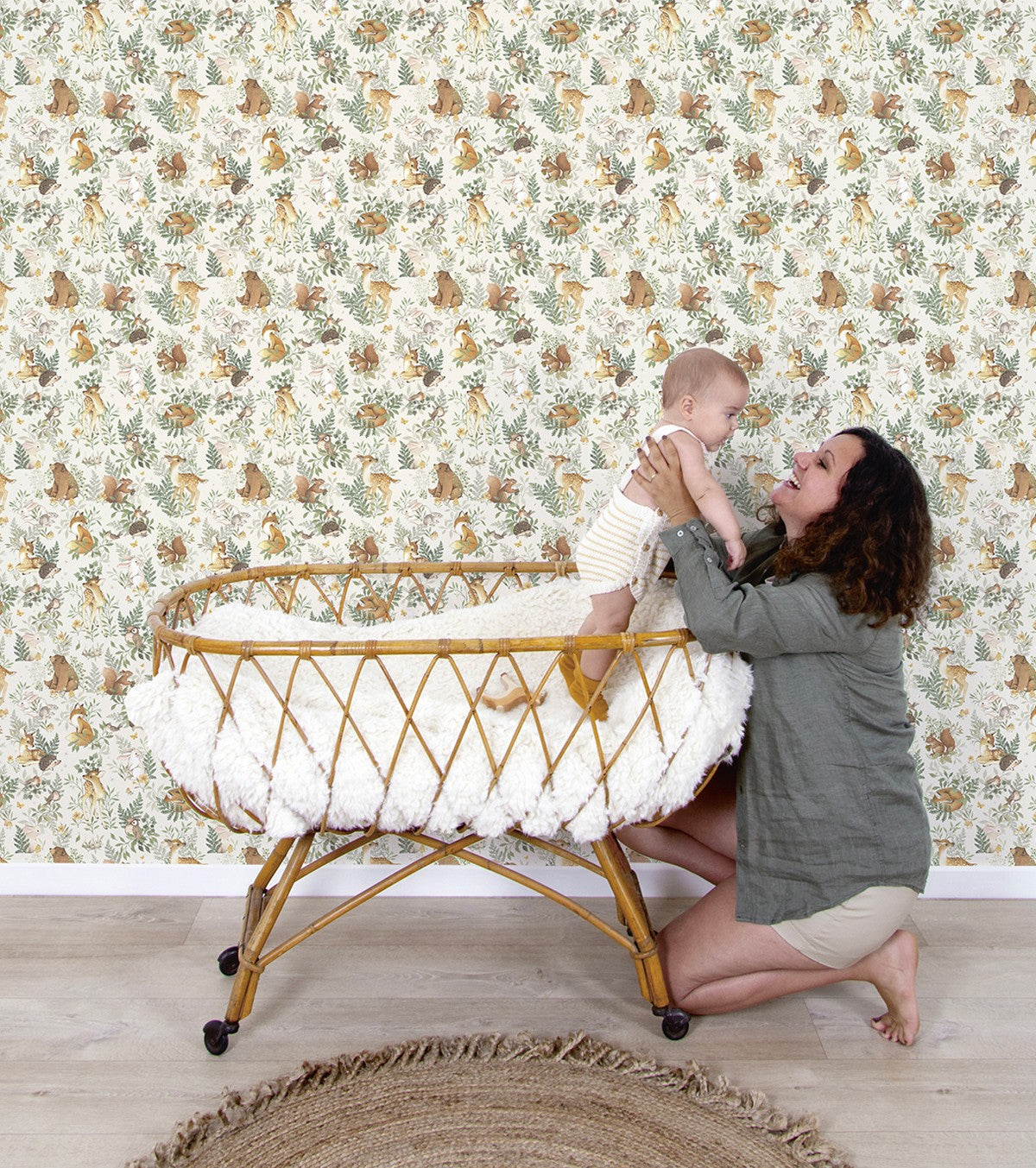 FOREST - Papier peint enfant - Motif animaux de la forêt