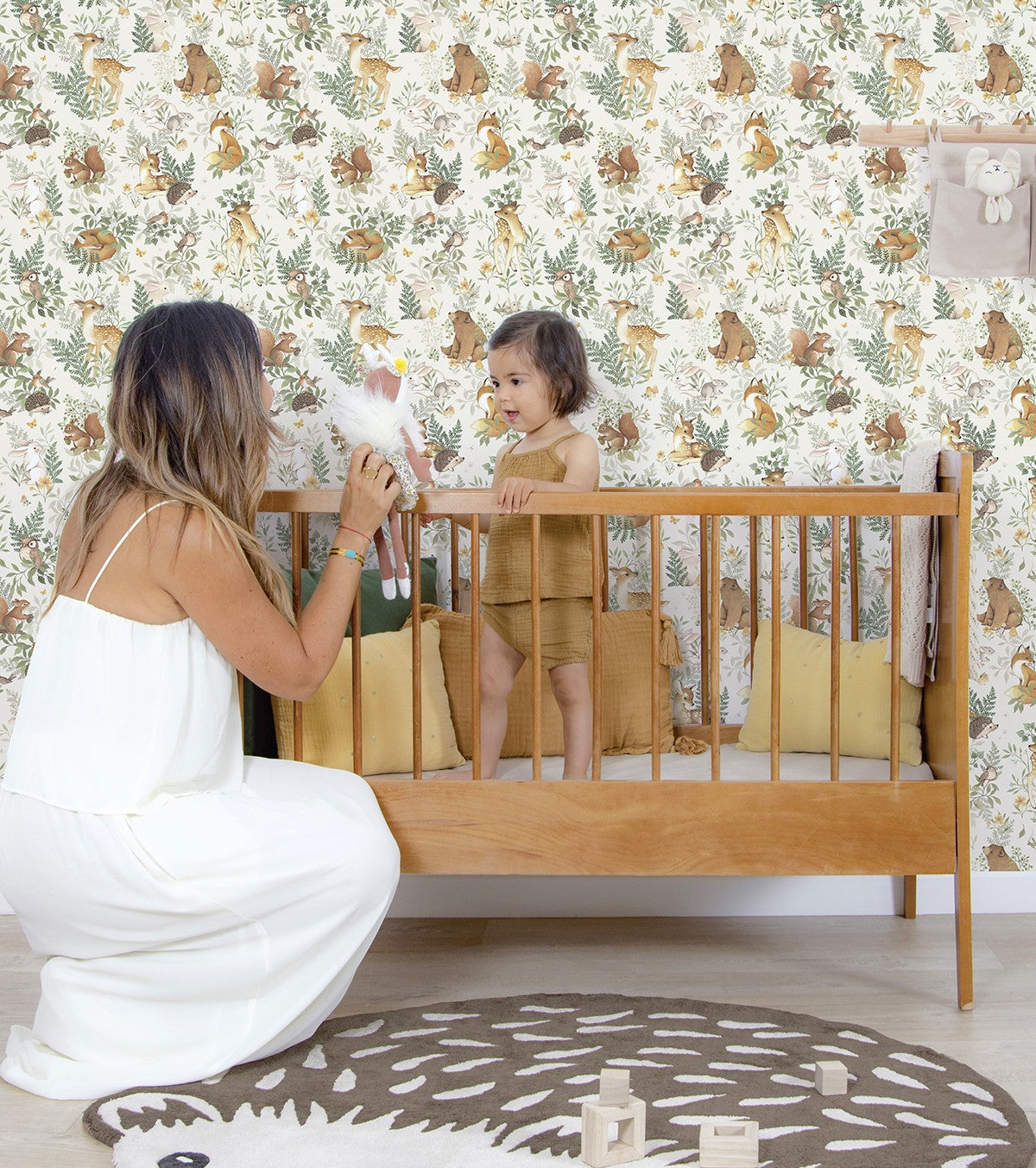 FOREST - Papier peint enfant - Motif animaux de la forêt