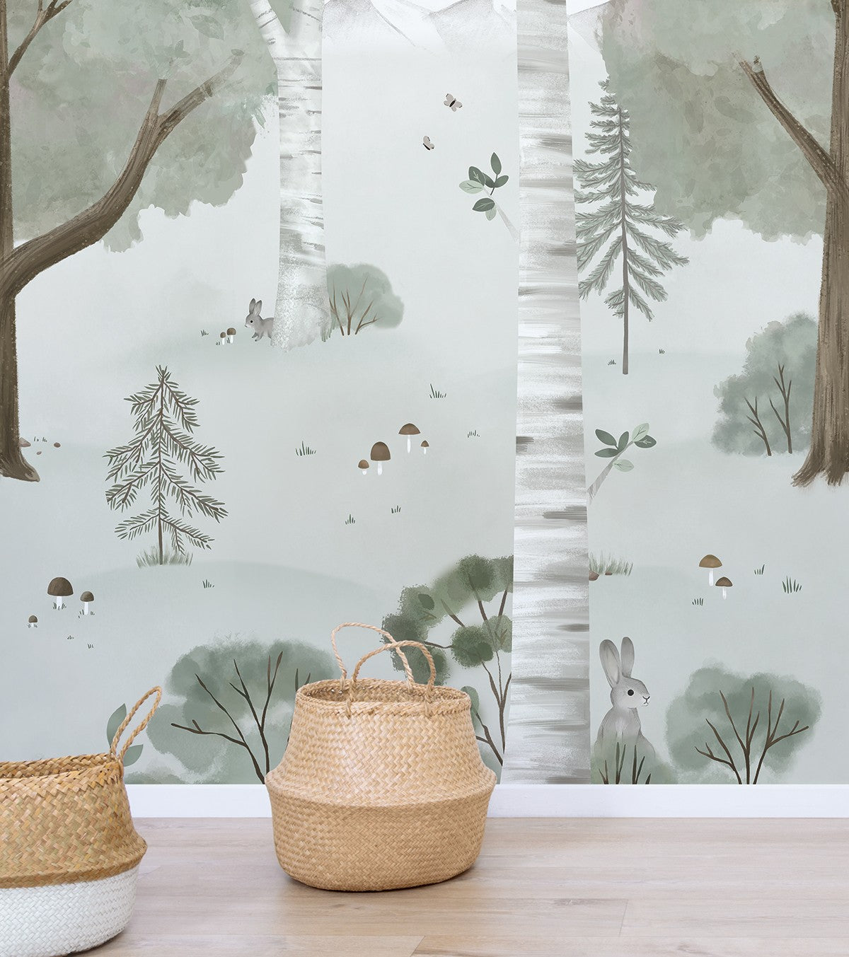 KHARU - Papier peint panoramique - Forêt et animaux