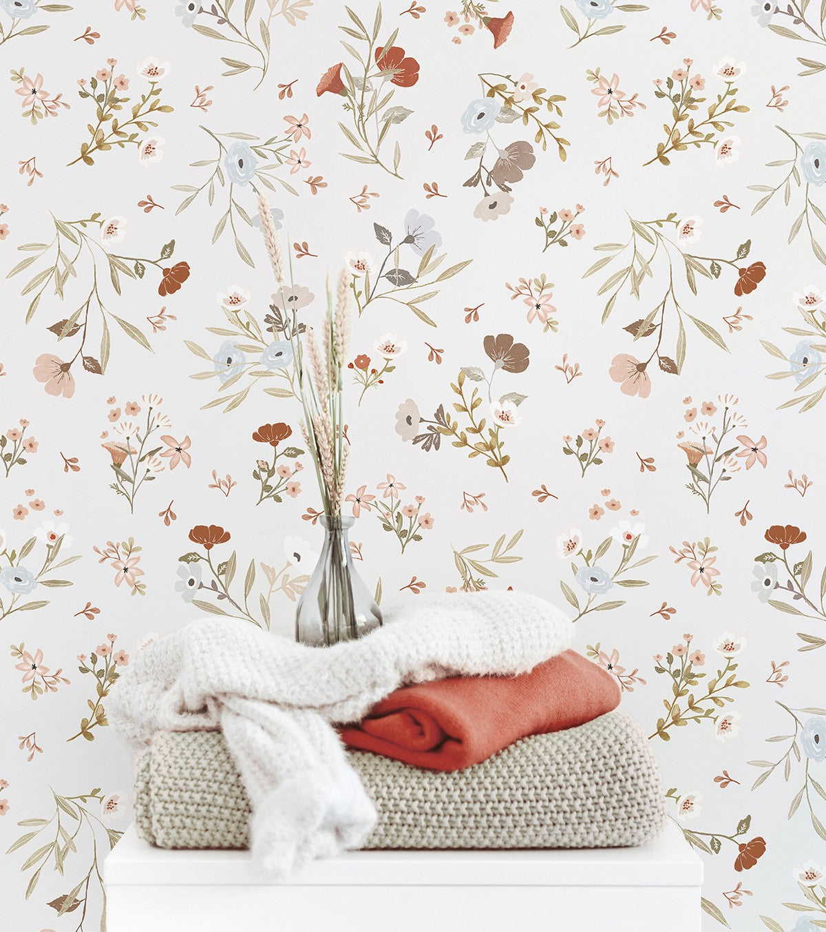 LILYDALE - Papier peint enfant - Motif floral doux et délicat