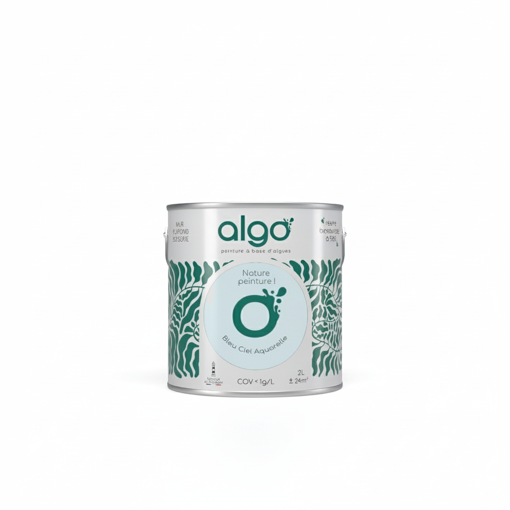 Peinture écologique Algo - Bleu Ciel Aquarelle