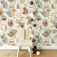 FOREST - Papier peint enfant - Motif animaux de la forêt