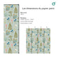 Papier-Peint Algo " Botanique Royale " - 5 lés - vert d'eau apaisant