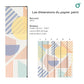 Papier-Peint Algo " Douce Géométrie " - Méditerranée