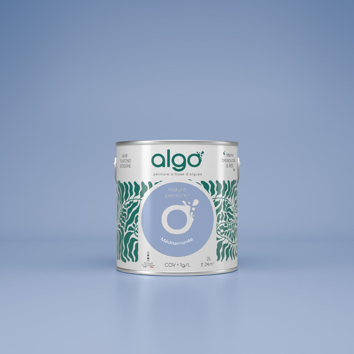Peinture écologique Algo - Bleu Méditerranée