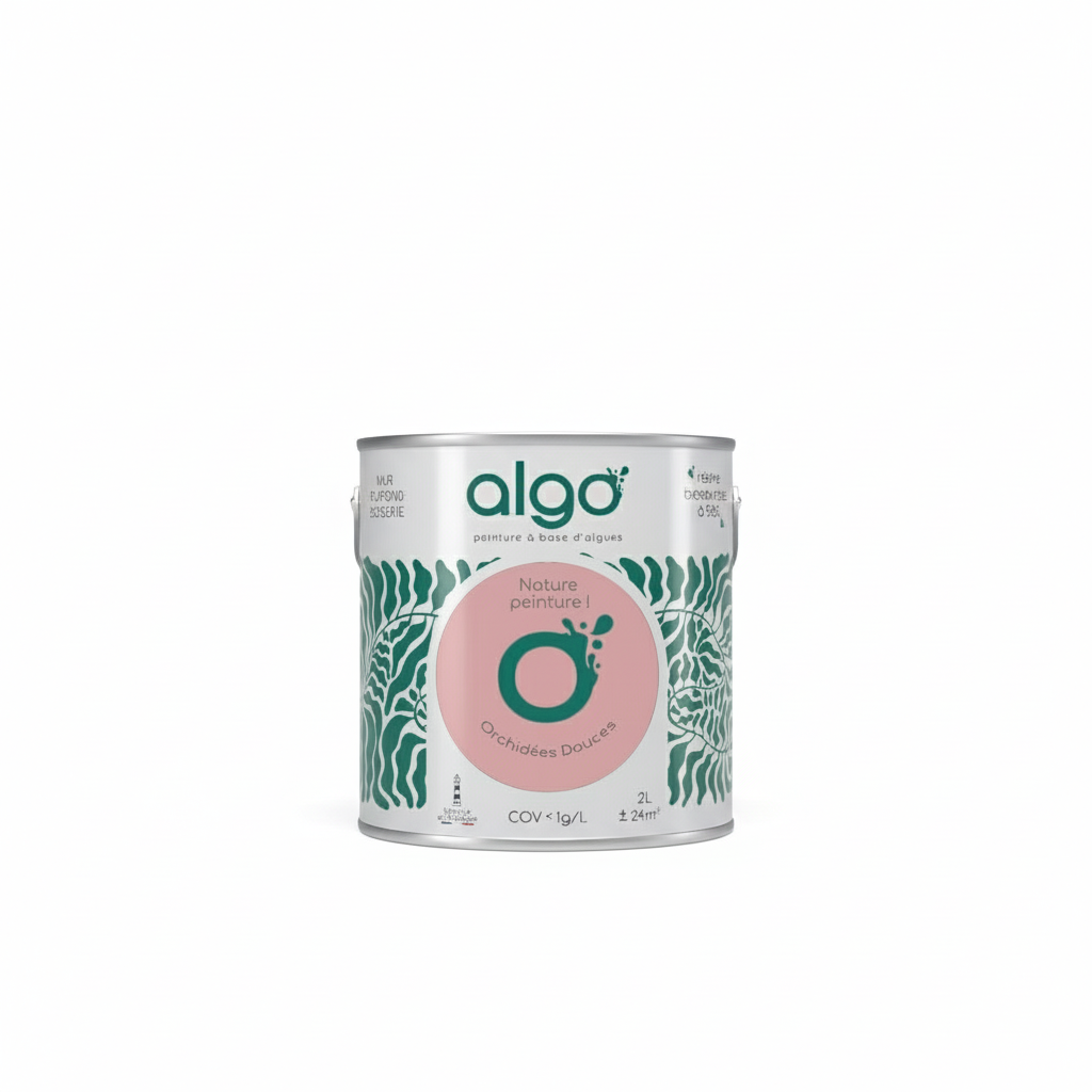 Peinture écologique Algo - Rose Orchidées Douces