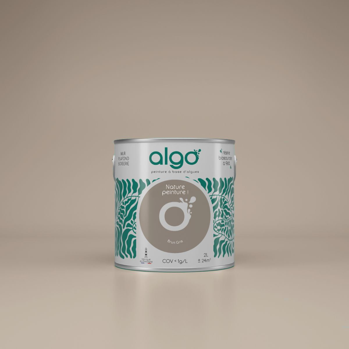 Peinture écologique Algo - Brun Gris
