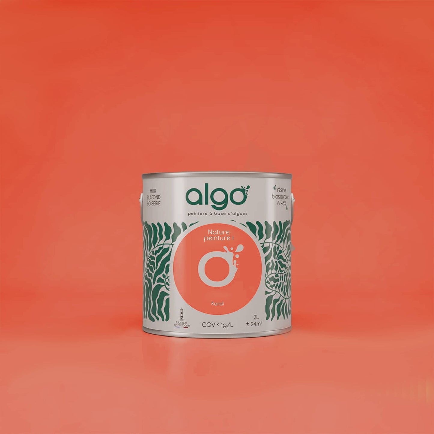 Peinture écologique Algo - Orange Koral