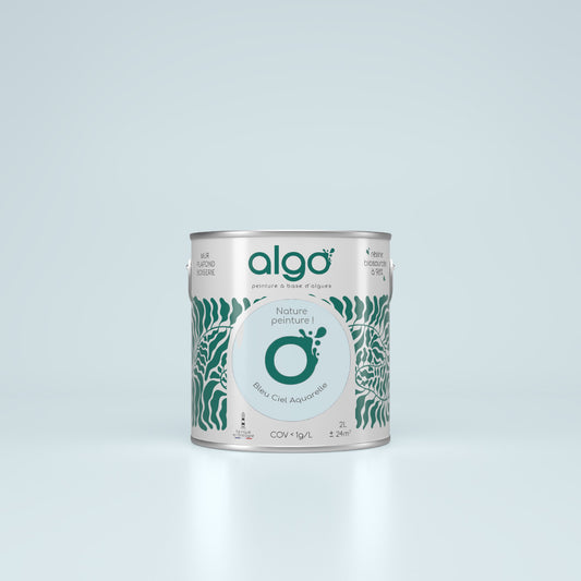 Peinture écologique Algo - Bleu Ciel Aquarelle