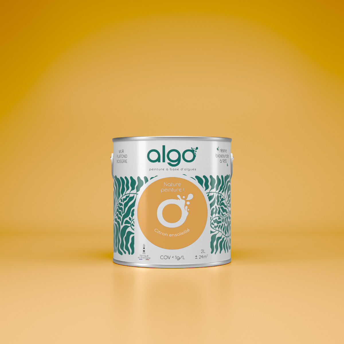 Peinture écologique Algo - Jaune Citron Ensoleillé