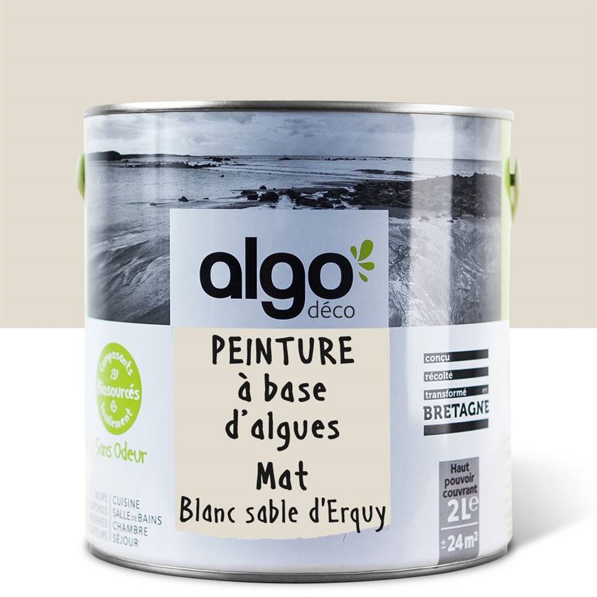 Peinture écologique Algo - Blanc Sable d’Erquy