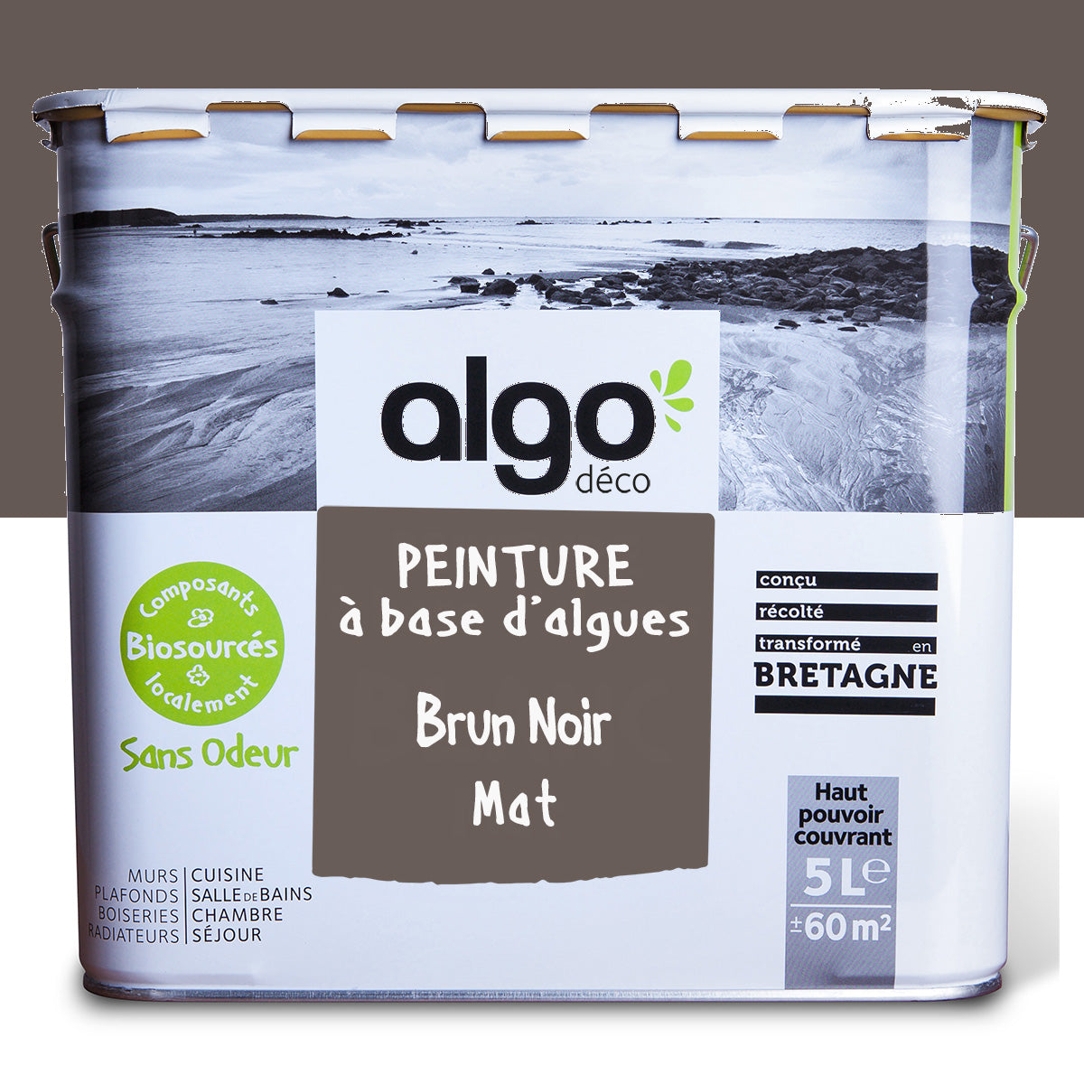 Peinture écologique Algo - Brun Noir