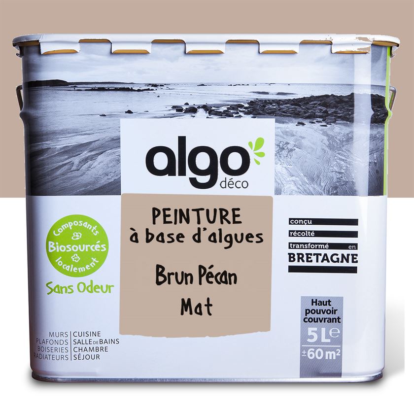 Peinture écologique Algo - Brun Pécan