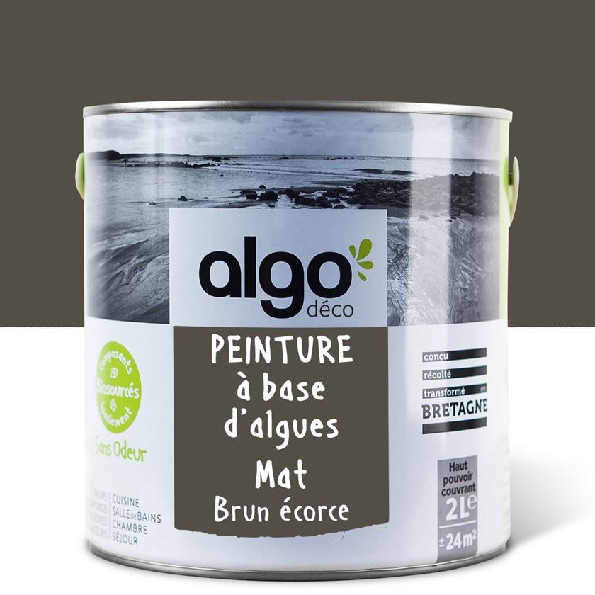 Peinture écologique Algo - Brun écorce