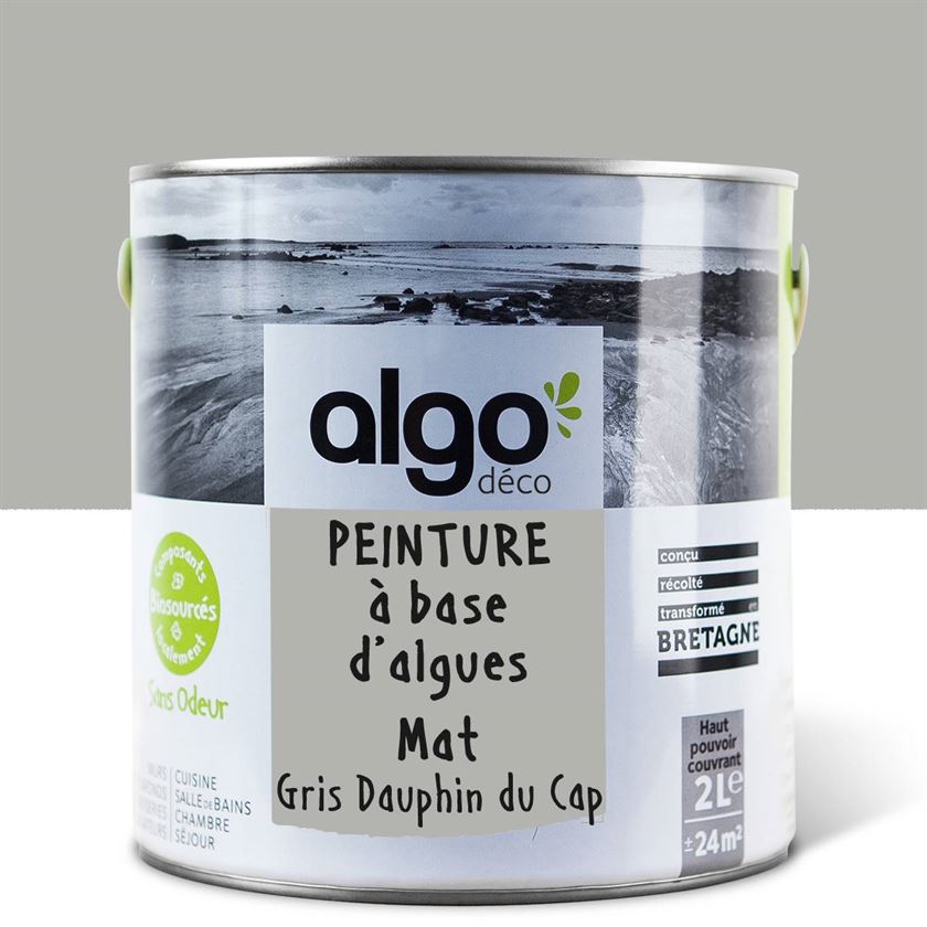 Peinture écologique Algo - Gris Dauphin du Cap