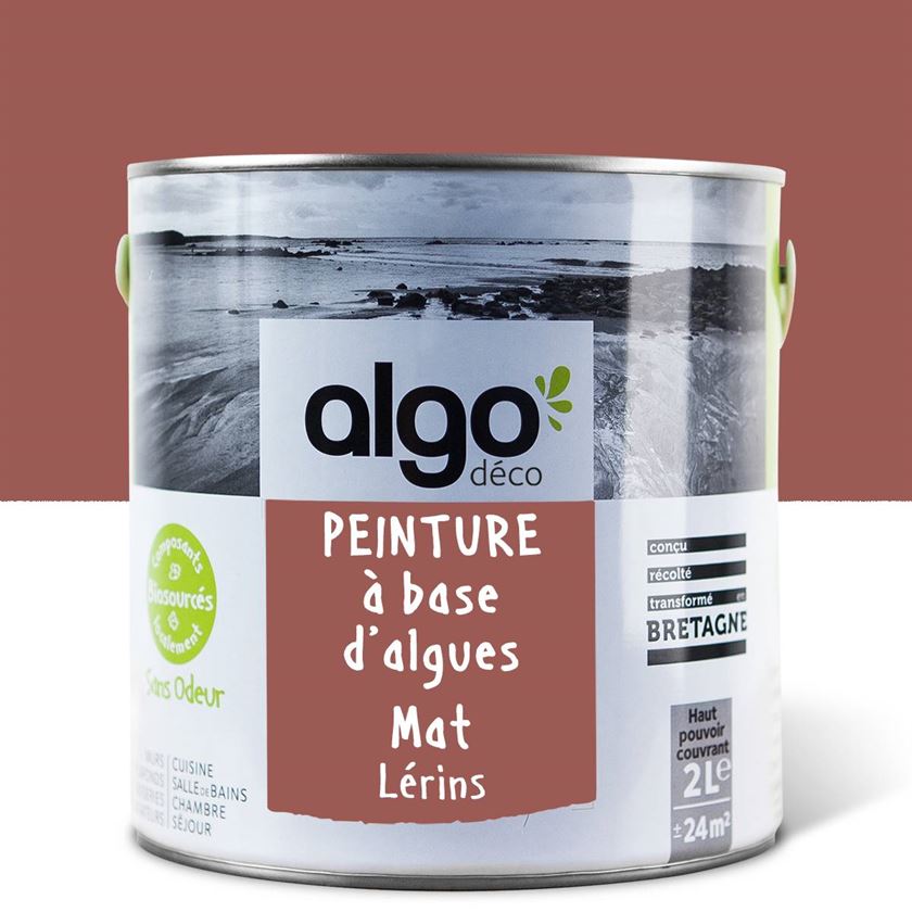 Peinture écologique Algo - Rouge Lérins
