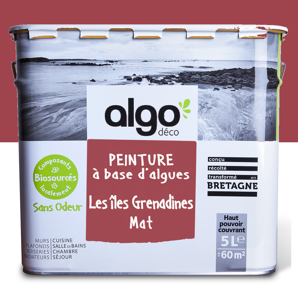 Peinture écologique Algo - Rouge Les Îles Grenadines